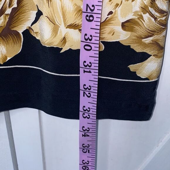 Bloomingdale's Petites Silk Animal Print Dress Size 6 - Picture 9 of 9